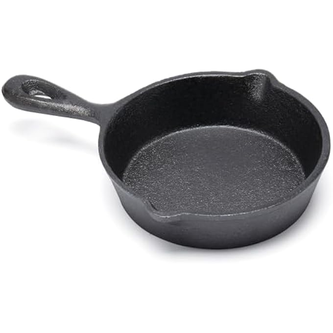 Simply Kitchen Cast Iron Mini Frying Pan 135Cm Black - Image 2