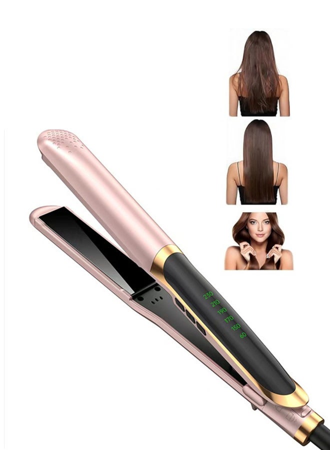 Generic Ceramic Hair Straightener, 2 in 1 Hair Straighteners and Curlers with Ceramic Coating, 10 Second Heat up, Up to 230°C, Lasting Results for Curl/Straighten Hair  - Image 1