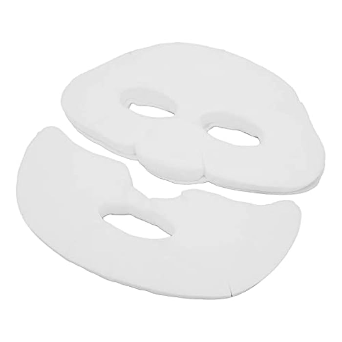 YUYTE 100 Pcs Enlarged Cotton Facial Mask Sheets - Moisturizing, Skin Friendly, DIY Cosmetic Face Skin Care Mask with Soft Silk for Spa Wet Compress, Topical Care - Image 1