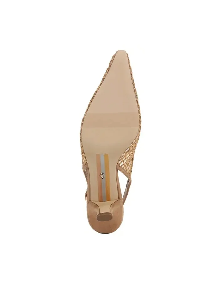 Sam Edelman BROWN Bianka Slingback Pump for Women | Best Price UAE