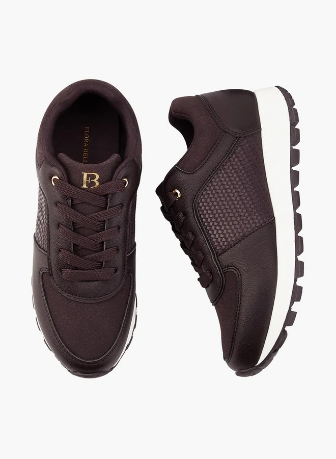 فلورا بيلا من شو إكسبرس Textured Lace-Up Sneakers