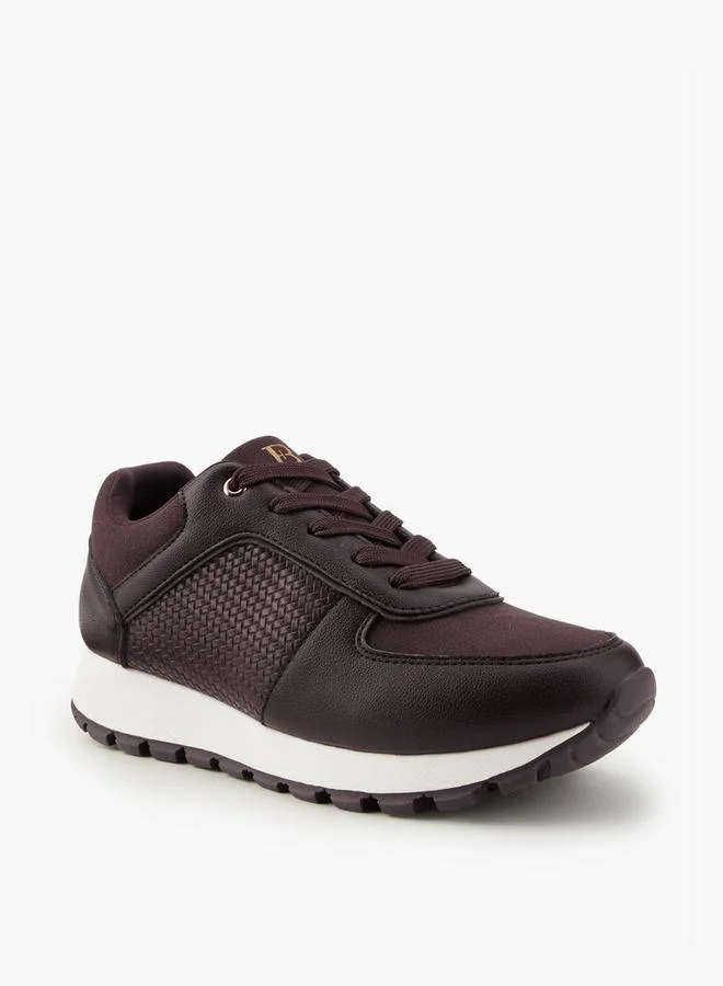 Flora Bella By Shoexpress Flora Bella Panelled Lace-Up Sneakers