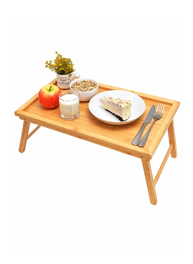 Toshionics Bed Tray Table With Folding Legs Bed Table - Image 1