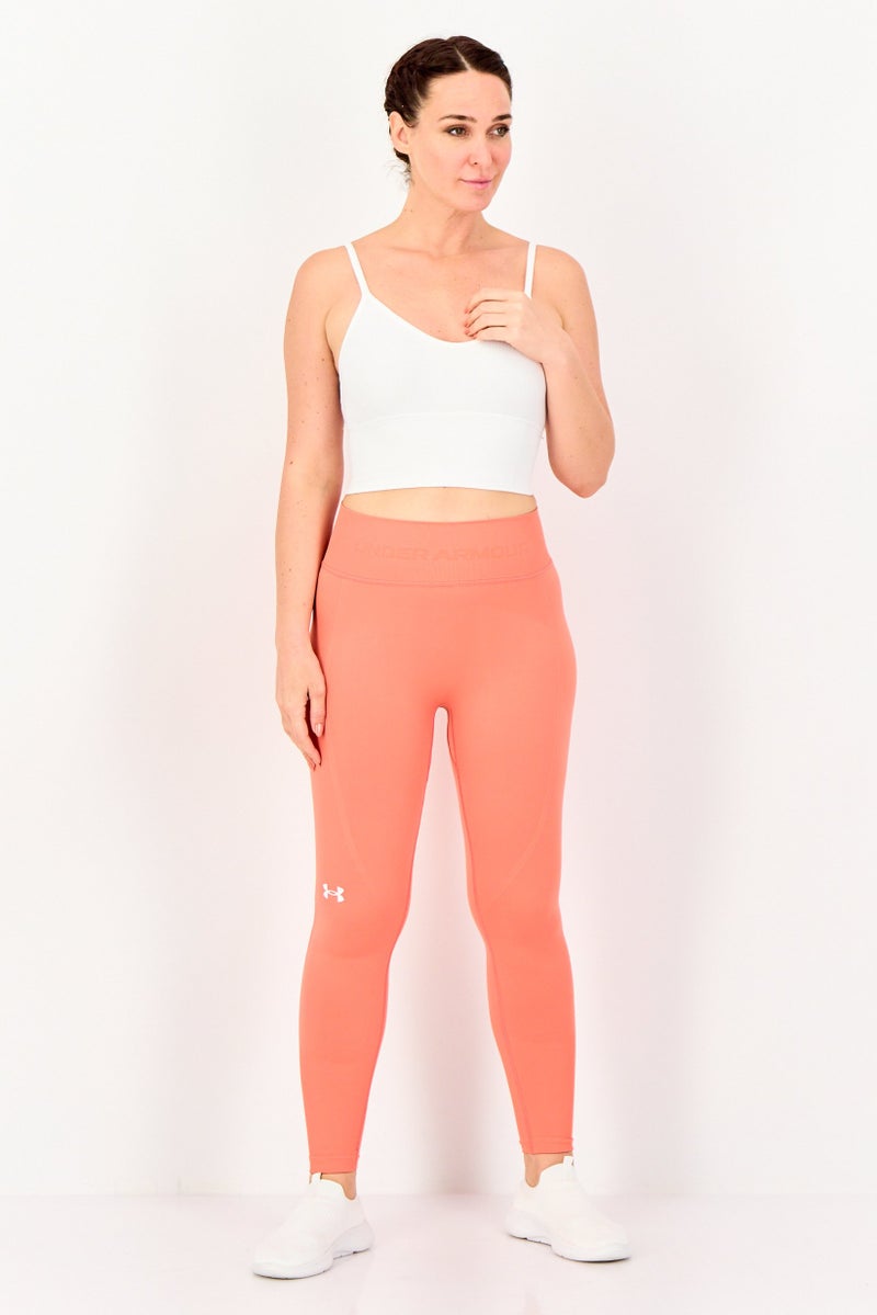 UNDER ARMOUR Women Sportswear Fit Training Leggings, Orange - Image 4