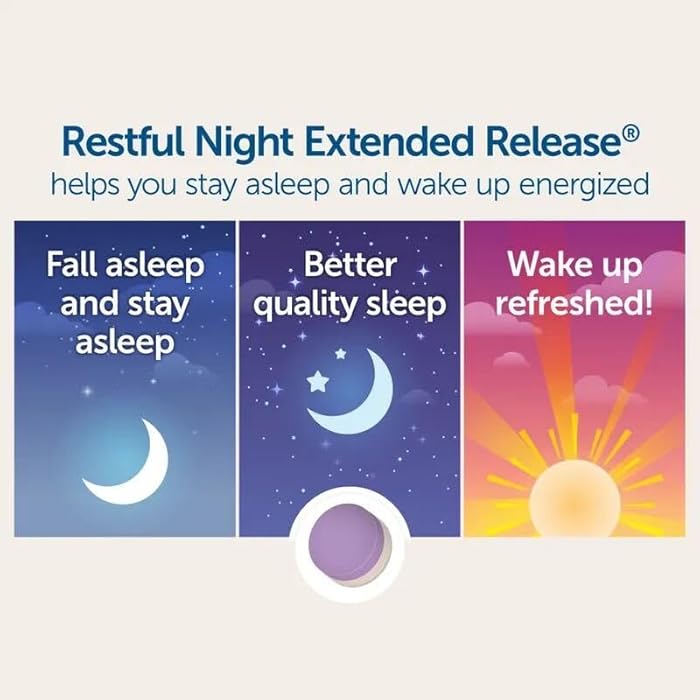 Dr. Whitaker Restful Night Extended Release Melatonin Sleep Aid Helps You Fall Asleep and Stay Asleep Longer with Dual-Layer, Extended Release Technology, 30 Tablets (30-Day Supply) - Image 5