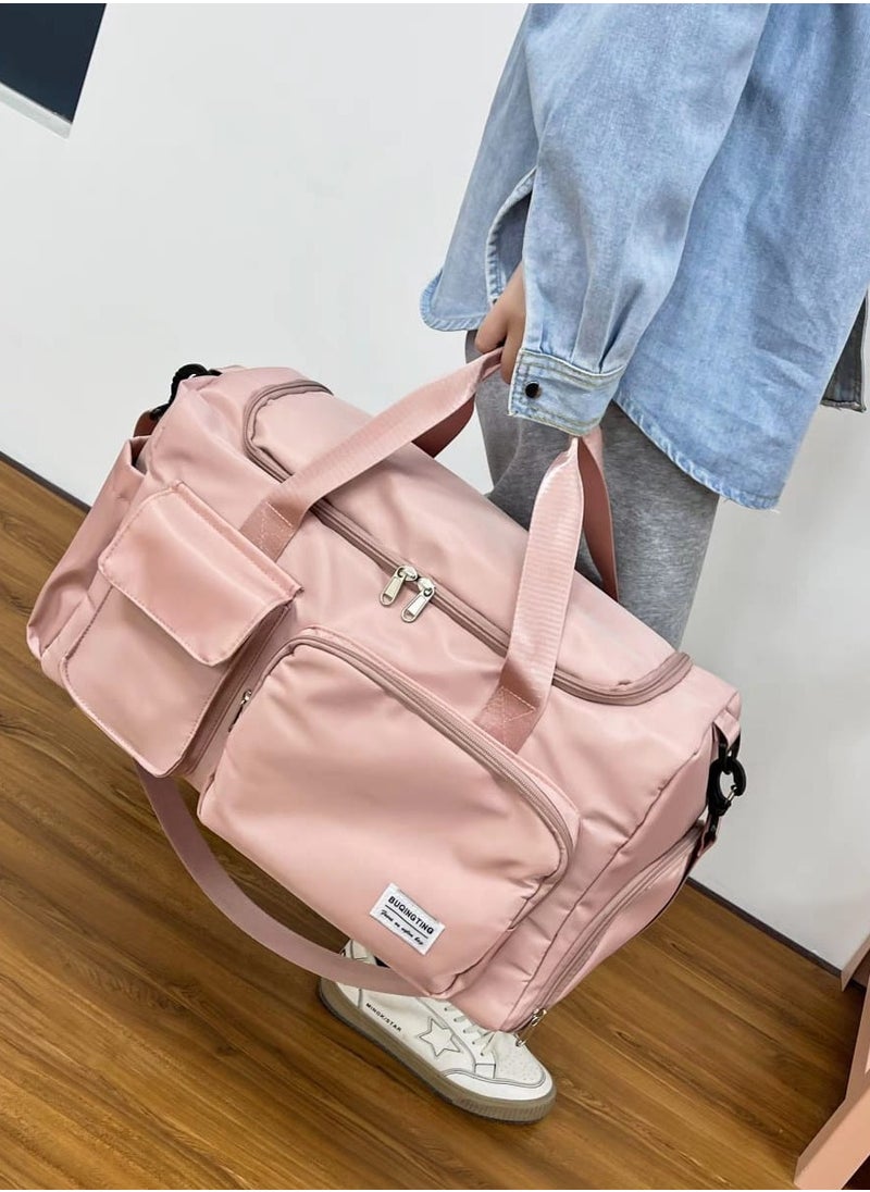 Generic - A waterproof sports duffel bag with a modern shoulder design suitable for the gym, equipped with a designated place for shoes - Image 1