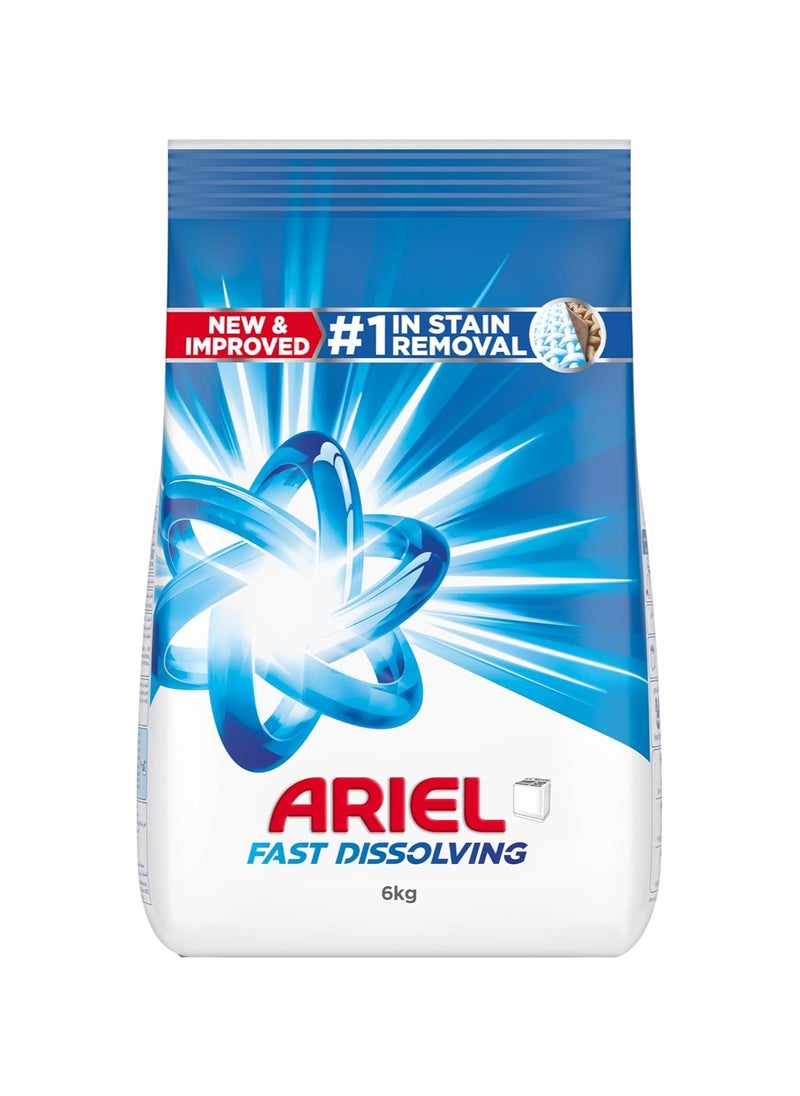 Ariel Fast Dissolving Laundry Detergent Powder 6kg  - Image 1