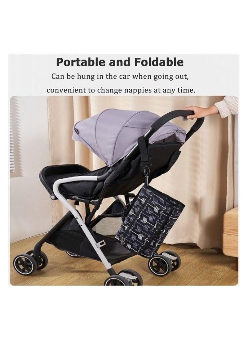Baby Changing Pad, Diapers Newborn Pads, Lightweight Diaper Changing Pad, Foldable Infant Urinal Pad, Leakage Protection, with Built-in Pillow Travel Diaper Changing Mat Portable Diaper Gift  - Image 2