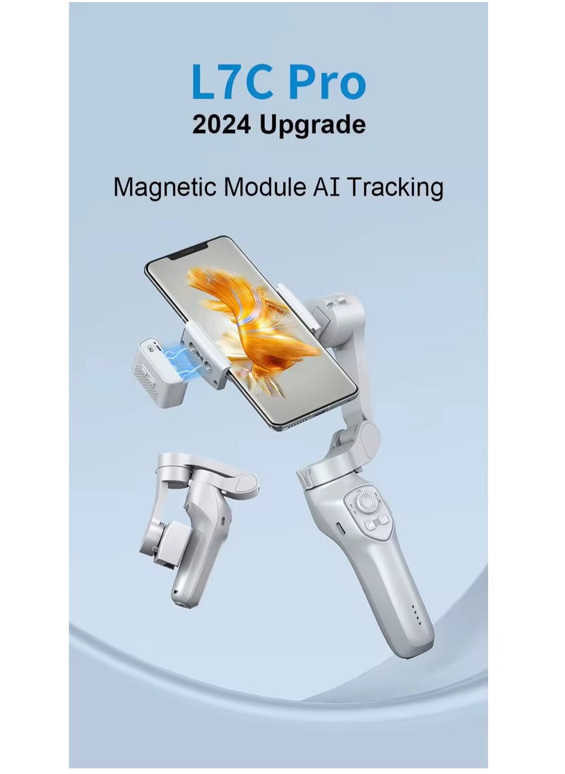 Generic - L7C Pro Plus Face Tracking Rotation Phone Gimbal Tripod 3 Axis Foldable Gimbal - Image 1