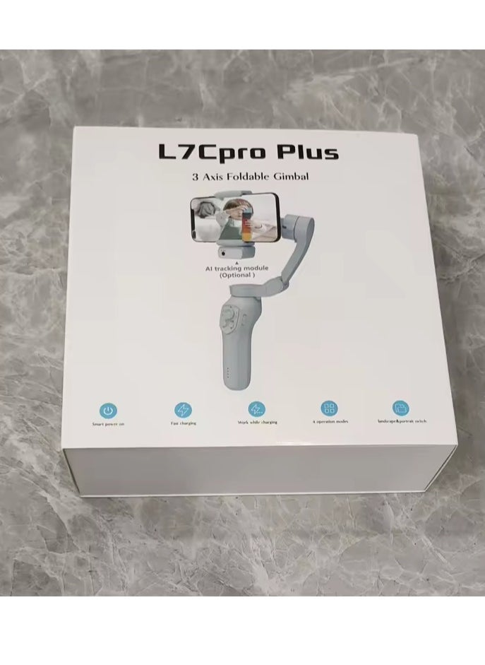 Generic - L7C Pro Plus Face Tracking Rotation Phone Gimbal Tripod 3 Axis Foldable Gimbal - Image 1