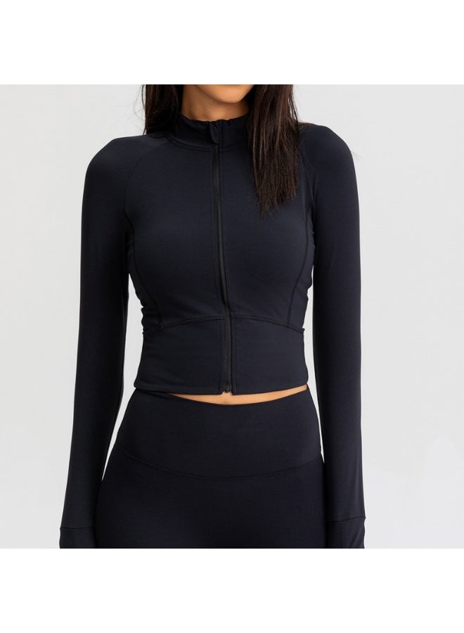 Alo Yoga ALO Yoga Women's Fitted Yoga Jacket - Quick-Dry Long Sleeve Zippered Cardigan
