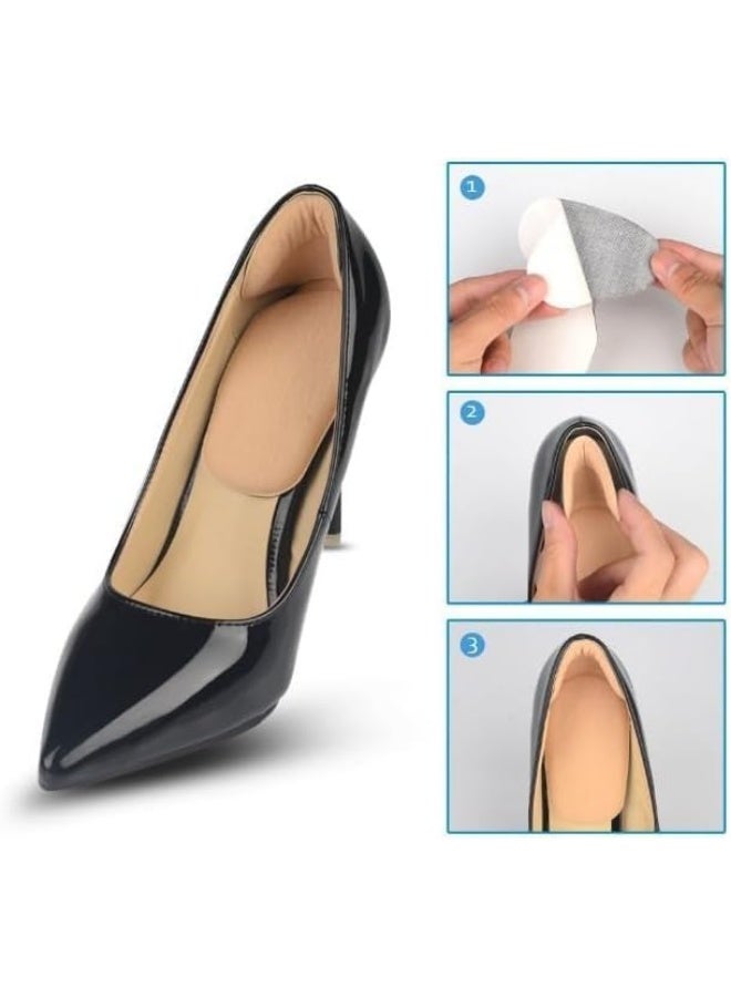 Silicone Heel Cushion Pads for Foot Pain Relief – Soft Shock Absorbing Heel Protectors with Padded Back Support for Men and Women, Comfortable Heel Inserts for Daily Formal and Sports Shoes - Image 2