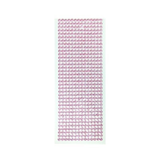 Wrapables 6mm Crystal Diamond Adhesive Rhinestones, 500 Pieces, Pink - Image 3