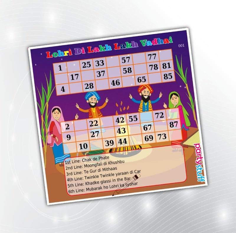 PartyStuff لعبة تامبولا هاوسي - شبكات لوهرى دوييت الكلاسيكية (12 قطعة) - Image 1