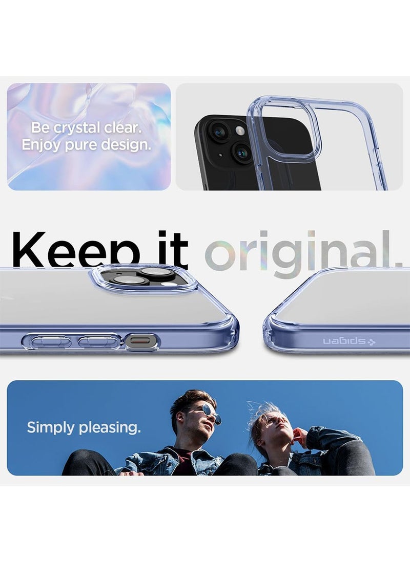 Spigen - Ultra Hybrid for iPhone 15 PLUS Case Cover - Sky Crystal - Image 1