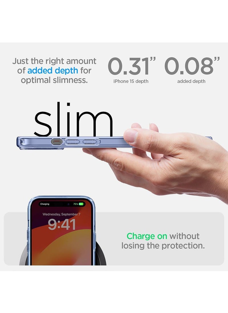 Spigen - Ultra Hybrid for iPhone 15 PLUS Case Cover - Sky Crystal - Image 1
