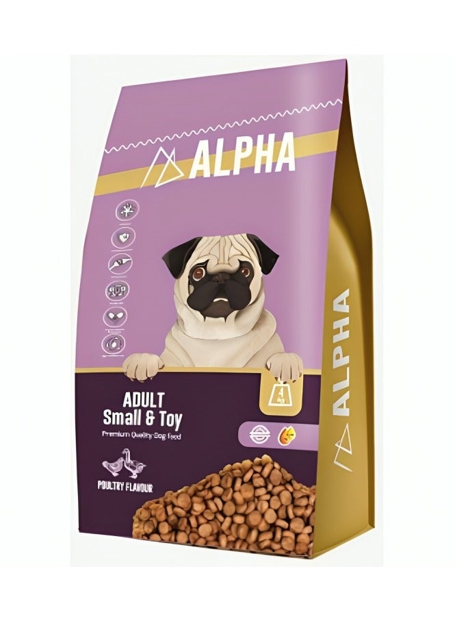 ألفا طعام جاف للكلاب الصغيرة والكبيرة من ألفا، 4 كجم - Image 1