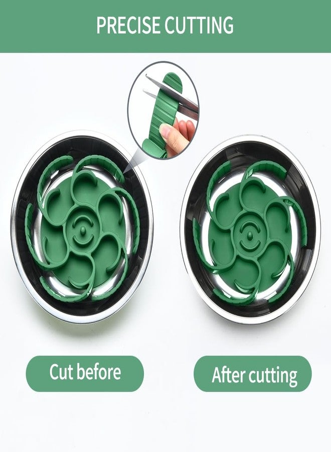 XIAOZHIHUI Slow Feeder Dog Bowls Insert,Third Generation upgradedSuper Firm Eating Bowl（Cuttable） for Large Breed and Medium Small Size Compatible with Regular Elevated Metal Glass Dog Bowl (Green) - Image 5