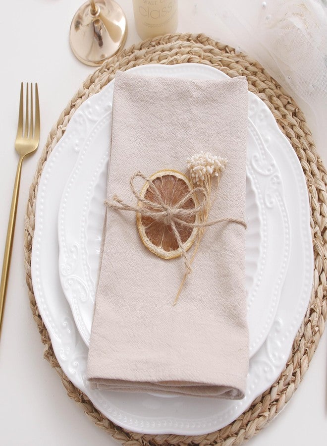 JINVASE Dinner Cloth Napkins Bulk,100% Soft Cotton Linen Napkins,Washable Fall Napkins with Hemmed Edges for Wedding Decorations Christmas,16”*16”,(Set of 12, Pink) - Image 4