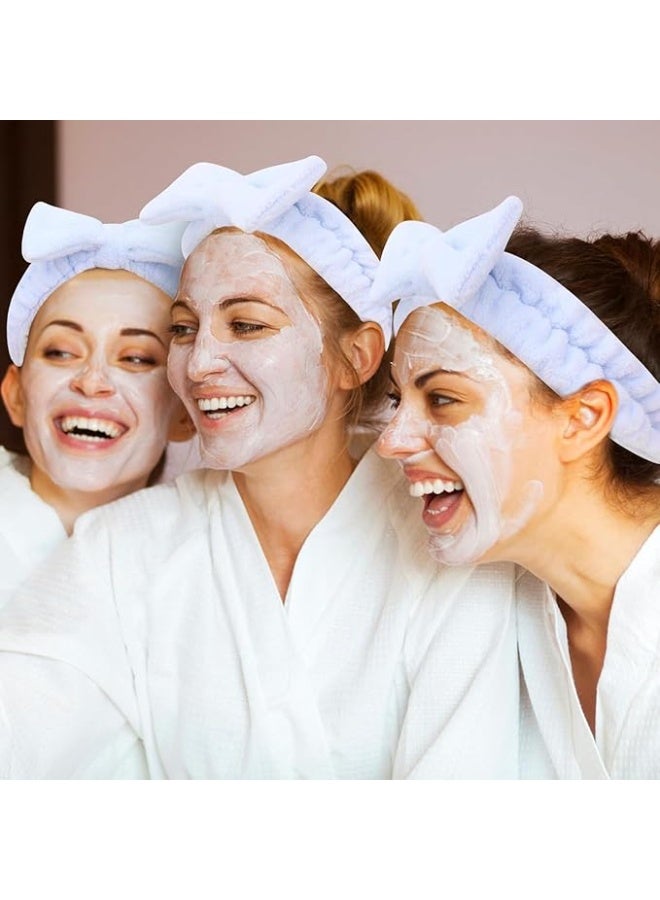 KIKI Spa Headband, Microfiber Bow Tie Headband for Face Washing, Skincare, Makeup, Sports, Elastic Hair Band for Women and Girls - Image 2