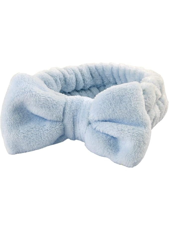 KIKI Spa Headband, Microfiber Bow Tie Headband for Face Washing, Skincare, Makeup, Sports, Elastic Hair Band for Women and Girls - Image 1