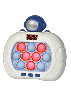 Electronic Fast Push Pull Light Up Pop Up Game Fidget Toy for Adults and Kids, Kids Fast Push Pull Game Fidget Toy, Educational Game Machine Push Pull Bubble Fidget Sensory Toy Birthday Gift for 3-12 Years Old Boys Girls (Spaceman)