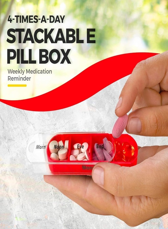 CESITRA weekly pill organizer 3 times a day, portable travel pill box 7 day with large compartments moisture-proof pill case for vitamin, Medicine, pills (Medicine Organizer Box - Image 4
