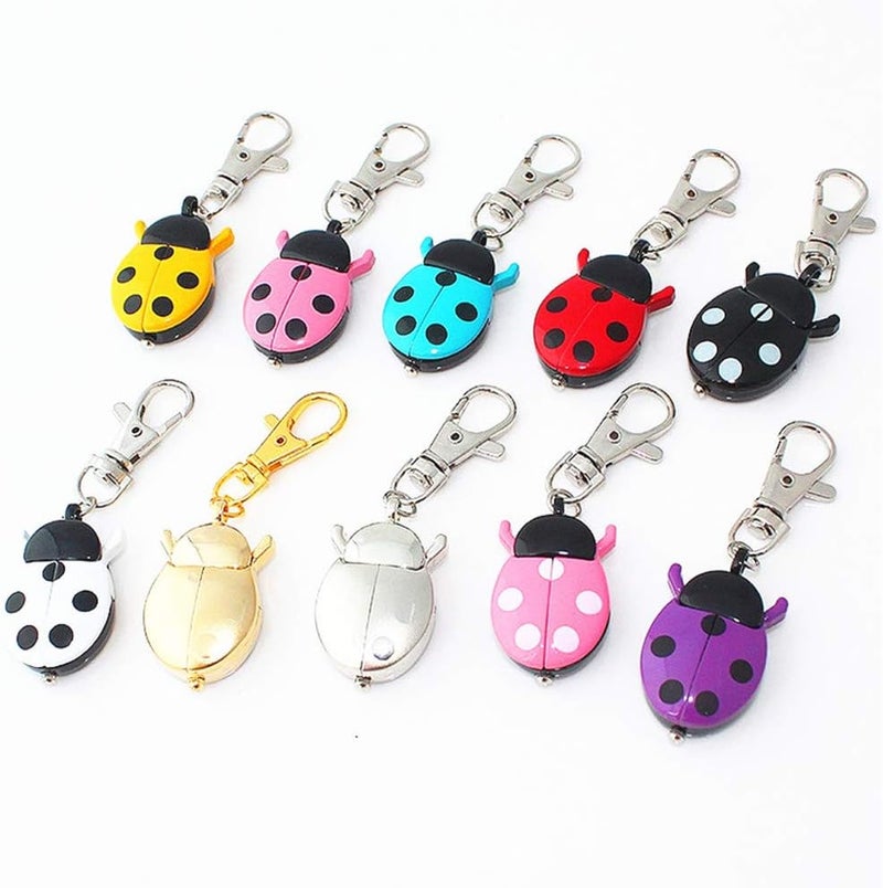 JSHE Fashion Women's Men's Ladybug Vintage Quartz Animal Keychain Pendant Gift Watch - Image 3