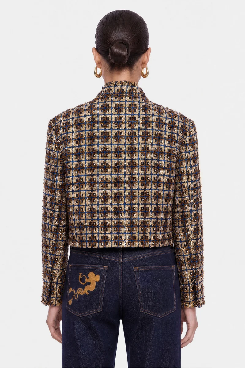 Nocturne  Cropped Tweed Jacket for Women | Best Price UAE