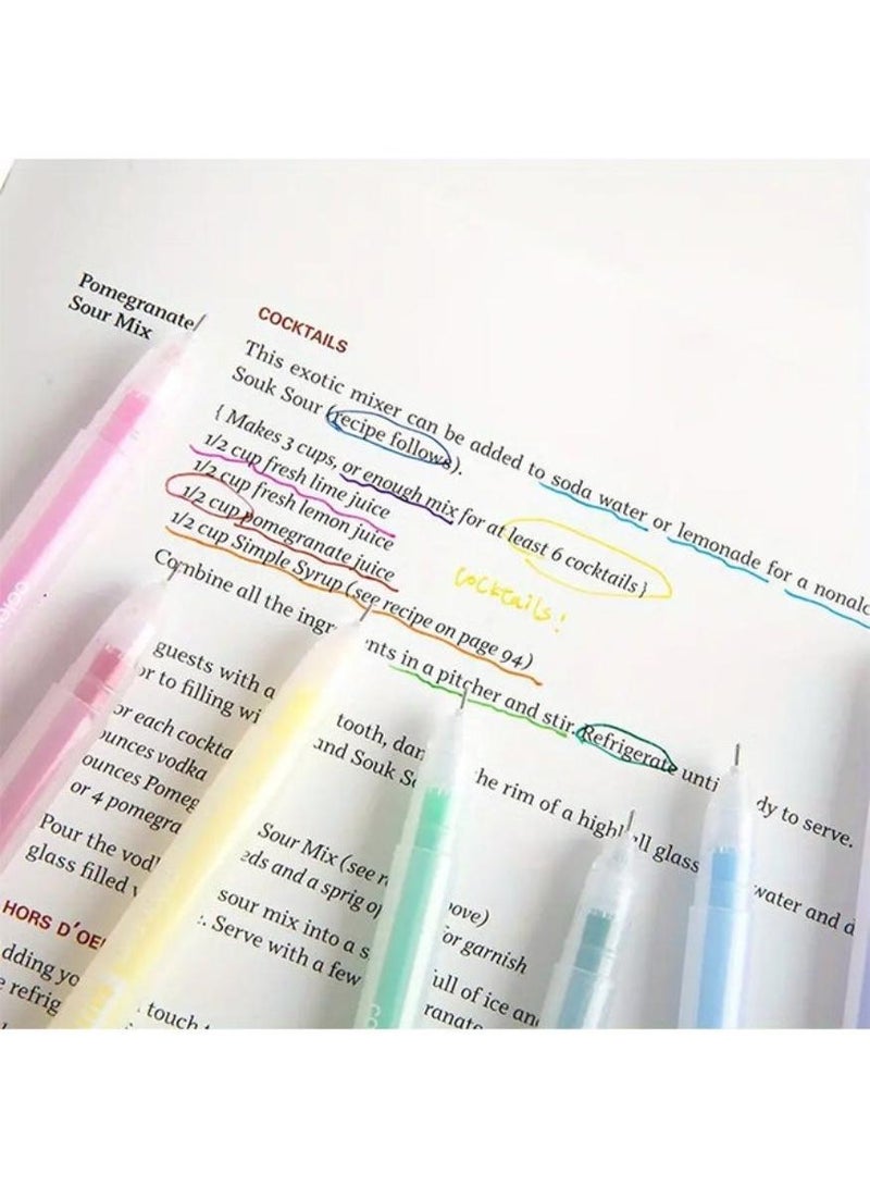 ميرا مجموعة أقلام جل ملونة مؤلفة من 12 قلمًا، أقلام كوايي ذات رؤوس دقيقة بعرض 0.5 مم، أقلام جل مقاومة للماء للفنانين وطلاب المدارس ومخططي الوقت ومن يكتبون في المفكرات، للرسم والتخطيط (12 لونًا). - Image 5