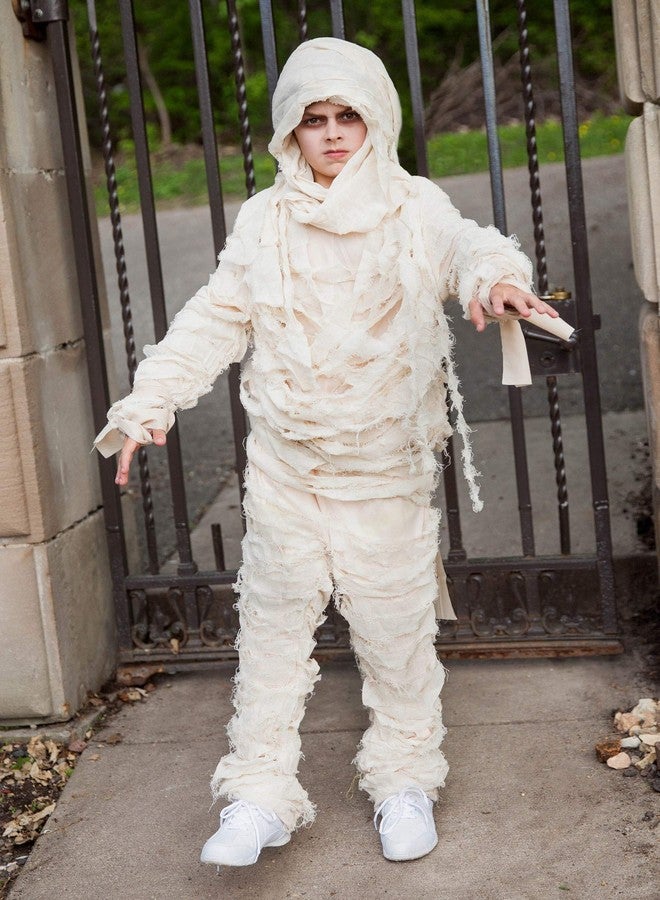 Fun Costumes Mummy for Kids Deluxe Outfit Boys and Girls Medium - Image 4