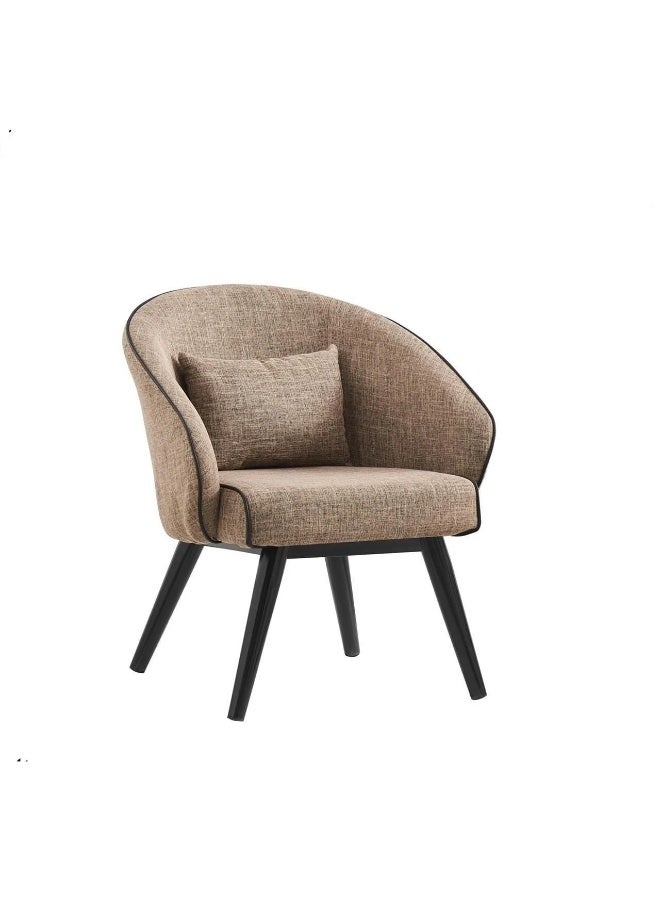Baity Stylish fabric seating chair - brown - Image 3