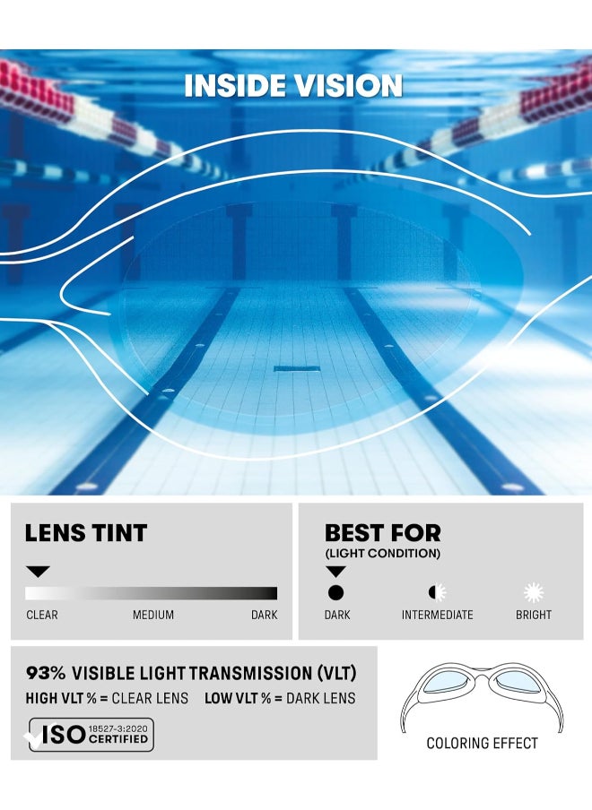 Arena Spider Junior Swim Goggles – Anti-Fog Silicone Seal for Kids (Ages 6–12)