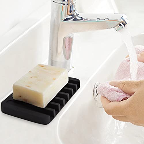 Baskety Silicone Soap Holder, Pack of 3 (Black) - Image 3