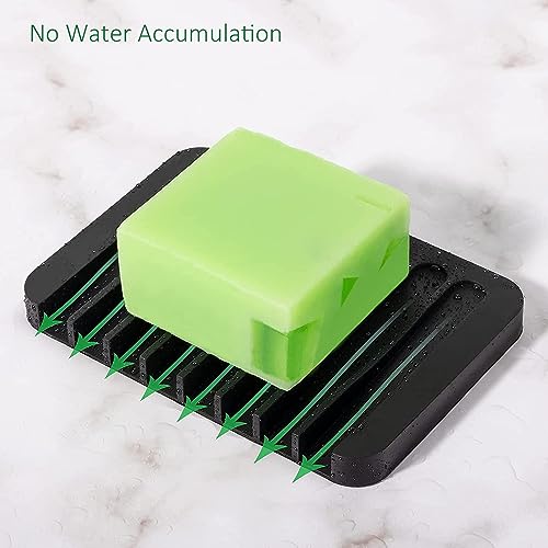 Baskety Silicone Soap Holder, Pack of 3 (Black) - Image 4