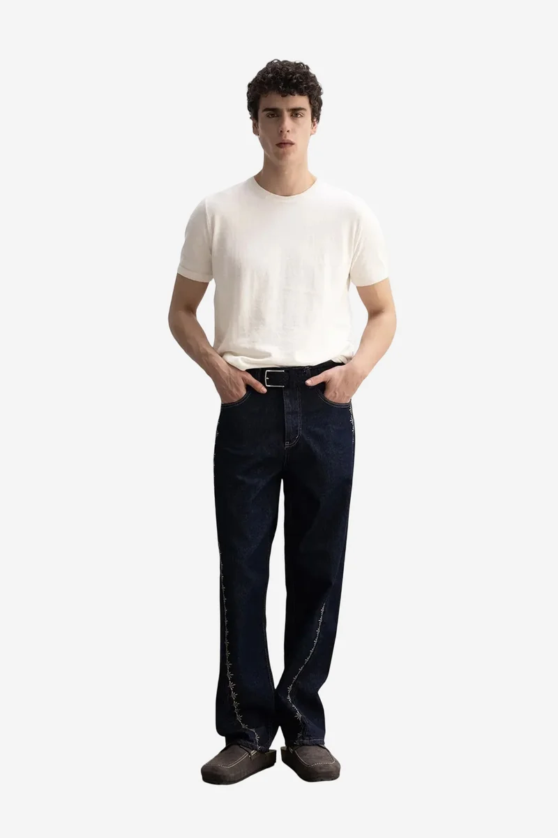 Giesto White GIESTO Solid Crew Neck T-Shirt for Men | Best Price UAE
