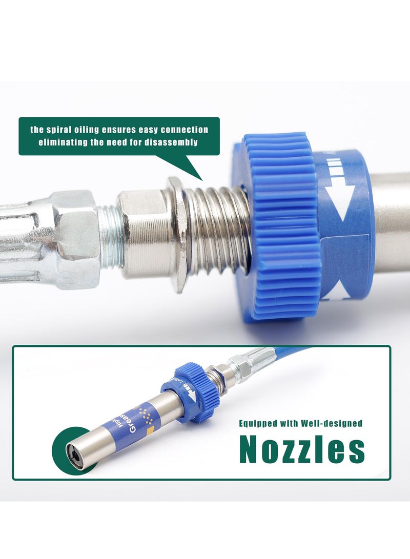 Zikra High Pressure Grease Coupler, Grease Coupler Fittings Hose Extensions, 8th Generation Lock Clamp Type Grease Gun Tip Adapter Nozzles ,Fits All Grease Fast Lock and Release - Image 3