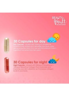 Beauty Vault Beauty Vault Lumi Skin Wellness Capsules - 60 Count | Japanese-Formulated Glutathione + Collagen | Antioxidant Support for Healthy-Looking Skin  - Image 3