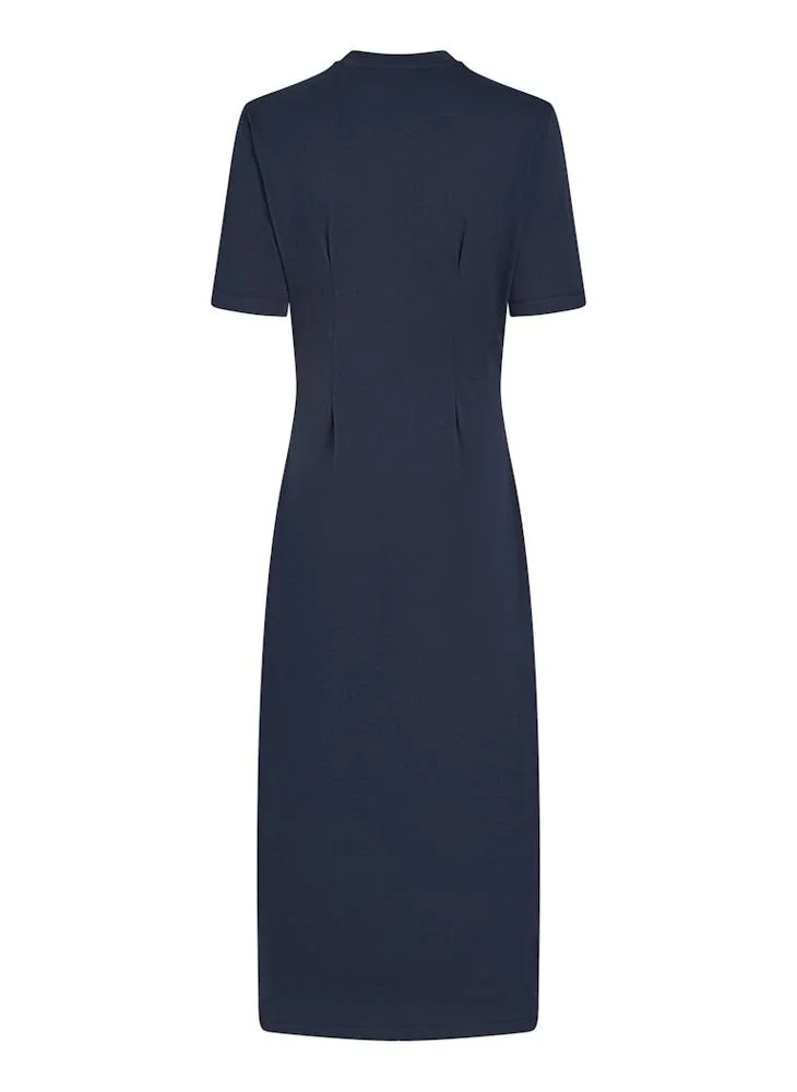 TOMMY HILFIGER Logo Detail Crew Neck Knitted Dress