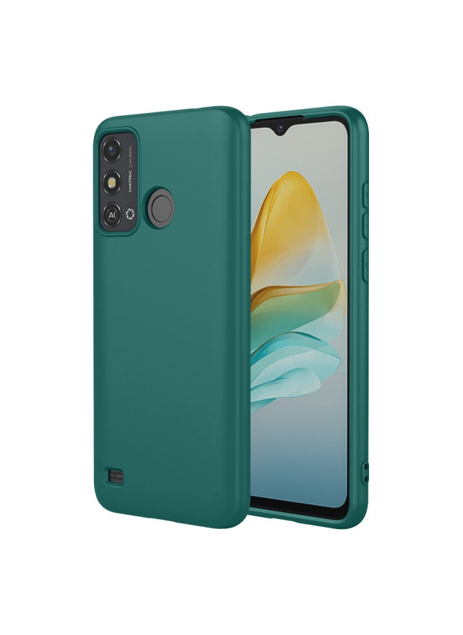 لـ ZTE ZTE A53 تقليد السيليكون السائل الأصلي Axon 60 Lite 50lite/A55/V40Axon 60-اللون: أزرق (غلاف أصلي مقلد)-نموذج قابل للتطبيق: Zte A55/a35
