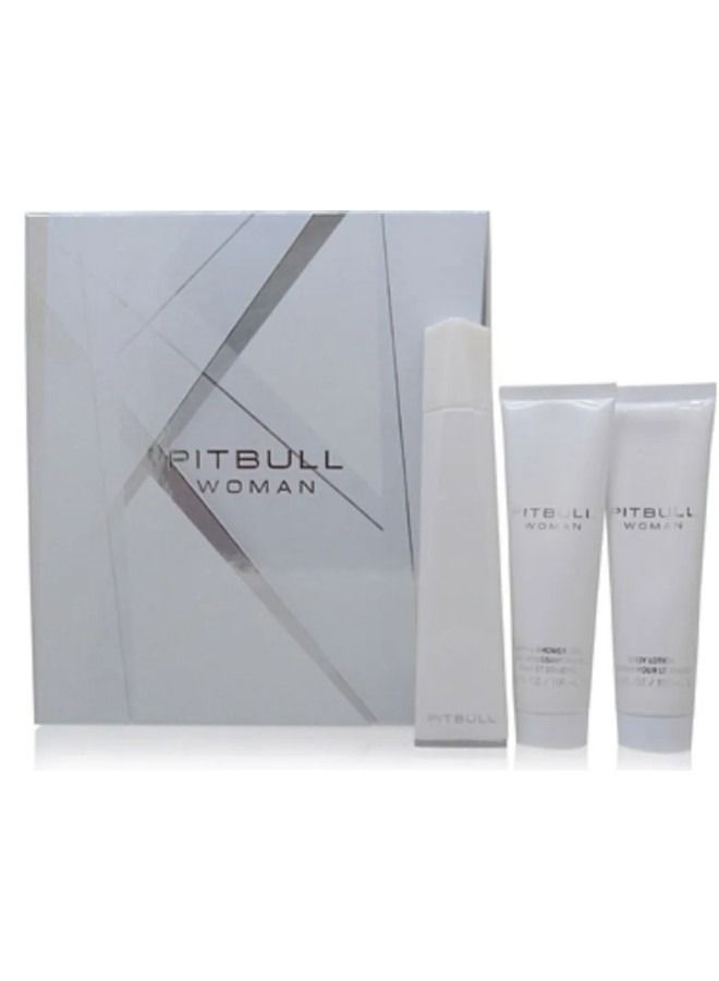 PITBULL Woman EDP 100ml + Shower Gel 100ml + Body lotion 100ml
