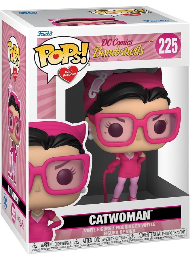 Funko Funko 58499 POP Heroes: Cancer Awareness - Bombshell Catwoman  - Image 1