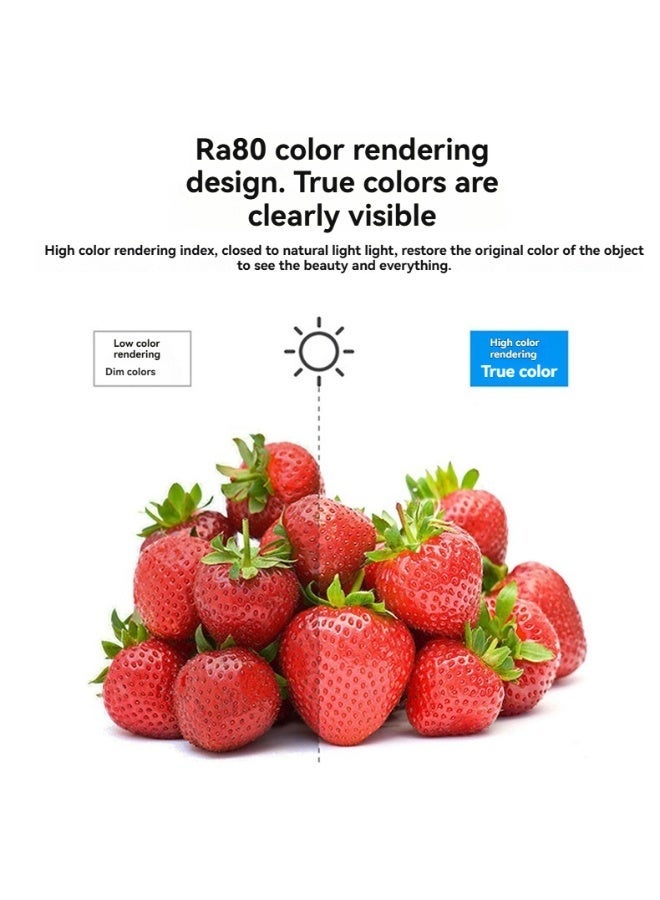 ماكس لمبة LED بقدرة 40 واط / 50 واط / 60 واط (ضوء أبيض) قاعدة E27 – مصباح ضوء أبيض فائق السطوع وموفر للطاقة للاستخدام المنزلي والتجاري - Image 5