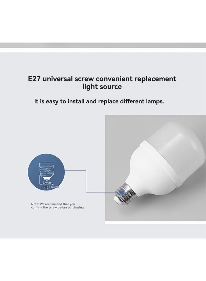 ماكس لمبة LED بقدرة 40 واط / 50 واط / 60 واط (ضوء أبيض) قاعدة E27 – مصباح ضوء أبيض فائق السطوع وموفر للطاقة للاستخدام المنزلي والتجاري - Image 4