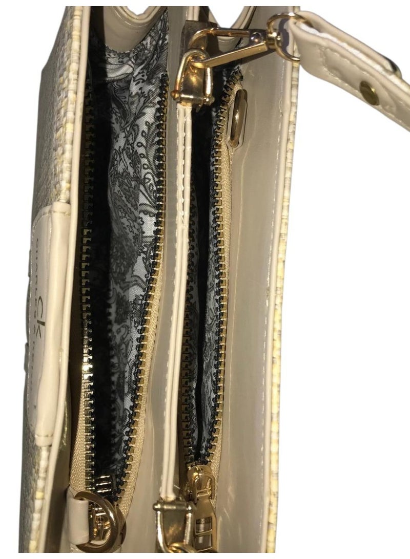 شنطة هاند وكروس خيش ٢ سوستة - Image 3