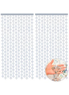 KATCHON KatchOn, Holographic Silver Foil Diamond Curtains - 3.4x6.5 Feet, Pack of 2 | Diamond Backdrop Curtain | Silver Diamond Garland, Denim and Diamonds Party Decorations | Bachelorette Party Decorations  - Image 2