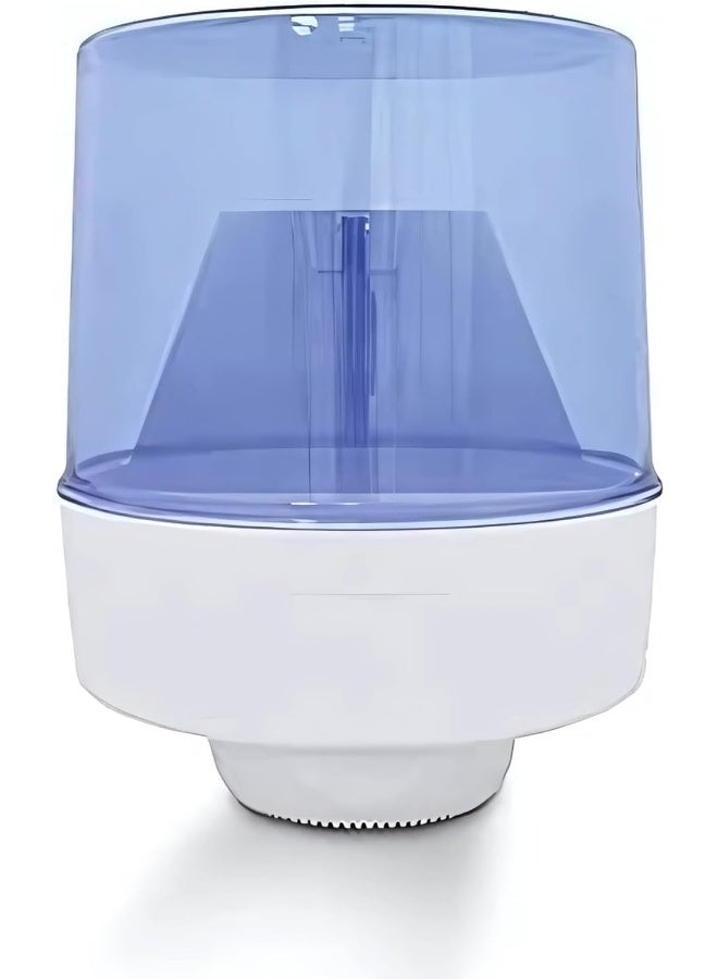 AKC Maxi-Roll Paper Towel Dispenser, Blue & White, Durable, Easy-Load, for Commercial & Home Use, High-Traffic Kitchens, Offices, Restrooms, Cost-Effective, Sleek Modern Design - Image 1