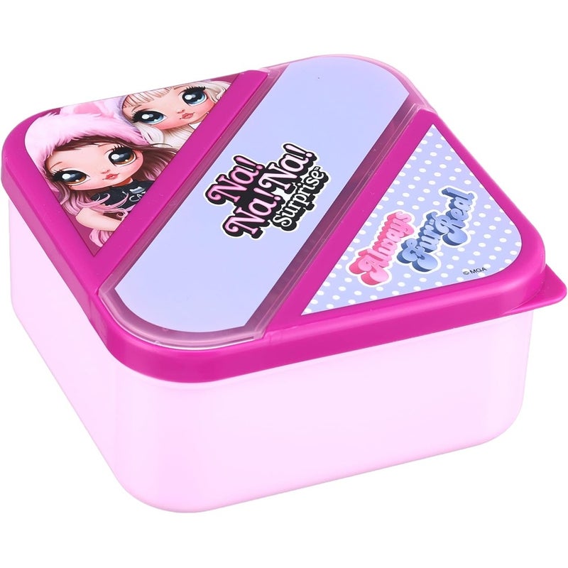 لانش بوكس نانانا سيربرايز مع شوكة و معلقة - 112-63-05 - Image 2