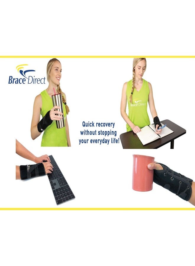 براس دايركت دعامة معصم قابلة للتعديل من Brace Direct لدعم متلازمة النفق الرسغي، والتهاب الأوتار، والتهاب المفاصل، والالتواءات، والإجهاد العضلي. توفر الدعم بعد العمليات الجراحية، والضغط، والتعافي من الإصابات، وتسكين الألم ليلاً ونهاراً. - Image 2