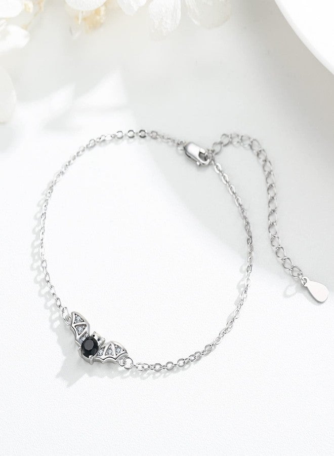 JUSTKIDSTOY Bat Bracelet for Women 925 Sterling Silver Bat Bracelets Animal Jewelry Birthday Christmas Halloween Gifts - Image 3